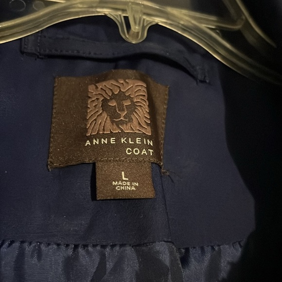 Anne Klein Coat full zip hooded coat for women. Size L - Picture 4 of 8